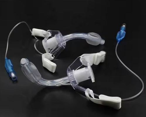 Disposable PVC Tracheotomy tube High Volume Low Pressure Cuff ISO Standard Connector Smooth Round Tip