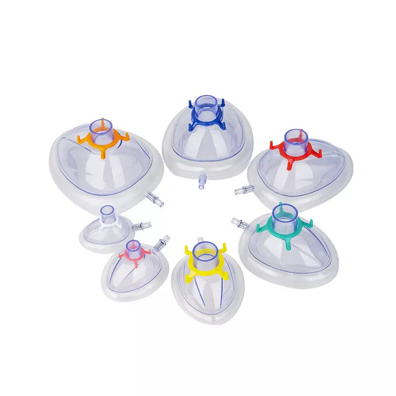 Disposable Breathing Portable Oxygen Mask Inflatable Anaesthesia Mask With Valve