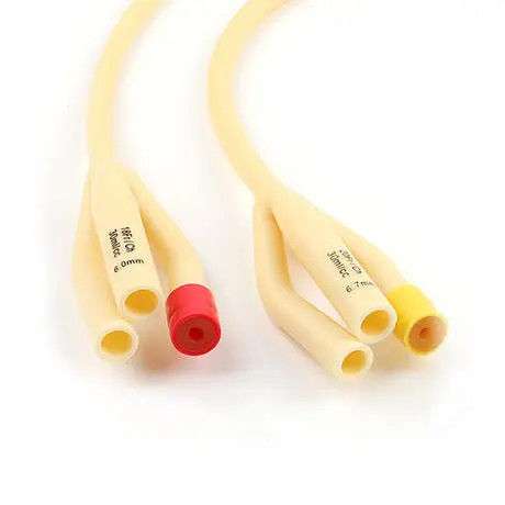 400mm Silicone Coated Catheter 3 Lumen Urinary 3-Way Standard Latex Foley Catheter
