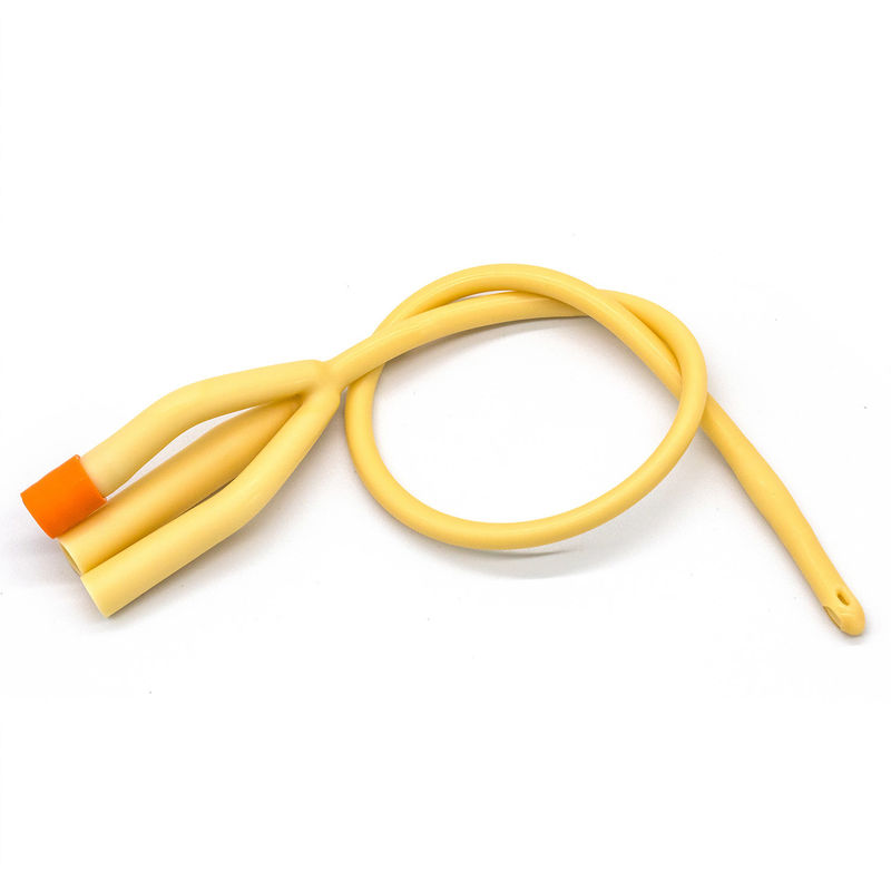 400mm Silicone Coated Catheter 3 Lumen Urinary 3-Way Standard Latex Foley Catheter