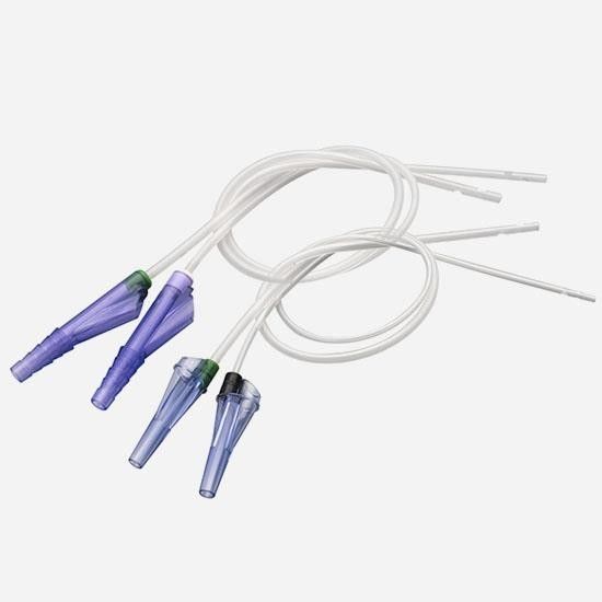 Adults Y-Type Transparent Connector Silicone Coated Catheter PVC Medical Suction Catheter