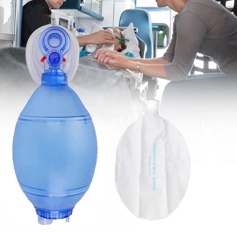 PVC Handhold Artificial Emergency Manual Resuscitator Ambu Bag For Adult