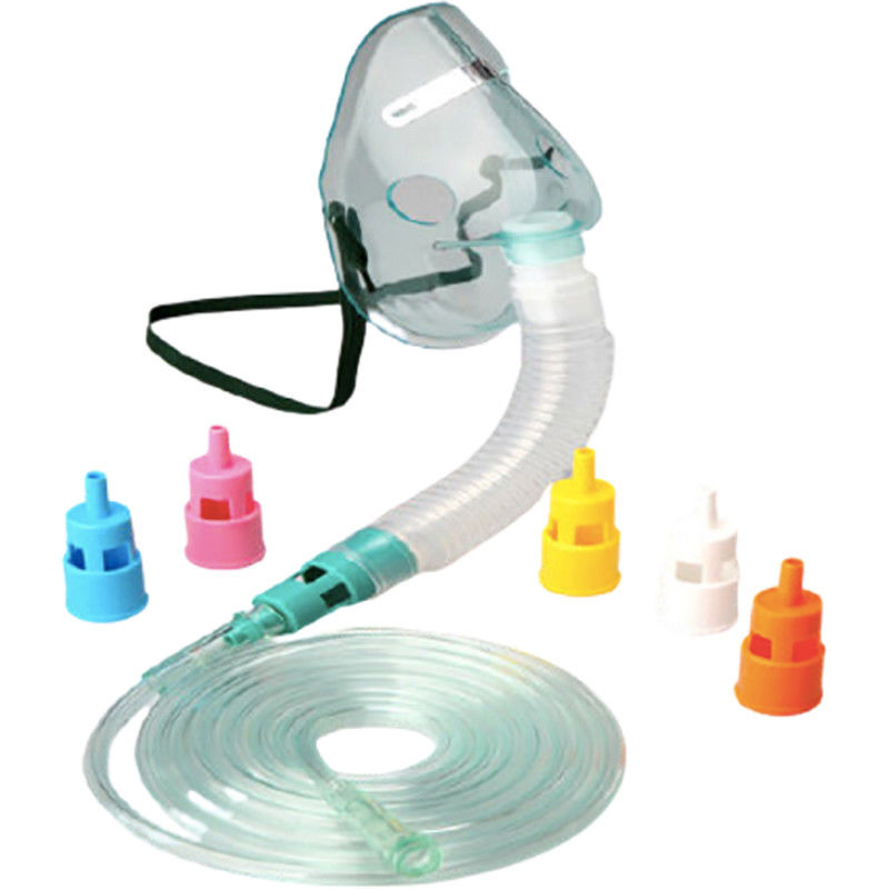 Oxygen Adjustable Venturi Mask With 6PCS Colored Venturi Connectors