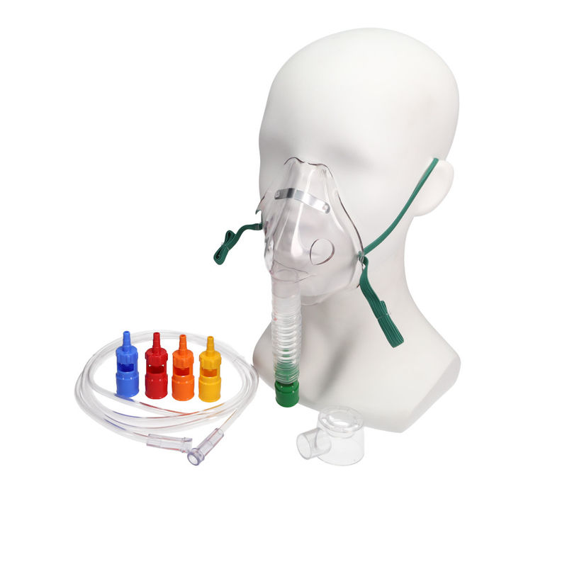 Oxygen Adjustable Venturi Mask With 6PCS Colored Venturi Connectors