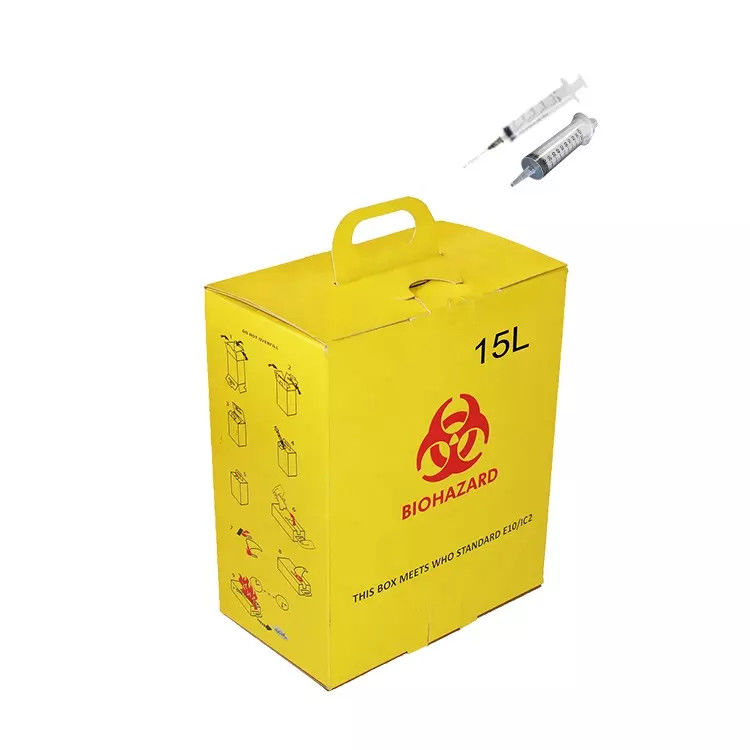 Sharp Container Medical Consumables 5L Medical Biohazard Safety Cardboard Box