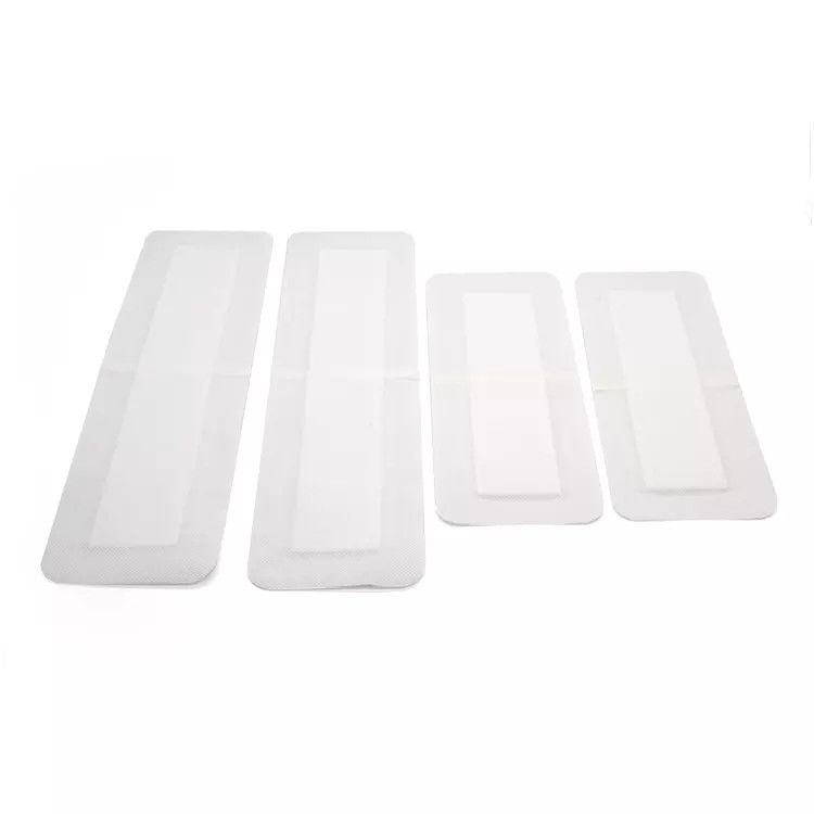 OEM Die Cut Shape Adhesive Non Woven Wound Dressing Breathable