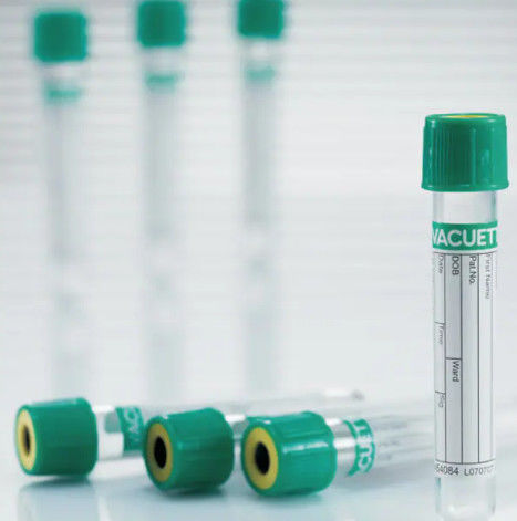 Green Top Sodium Heparin Blood Collection Tubes Heparin Lithium Sodium Tube