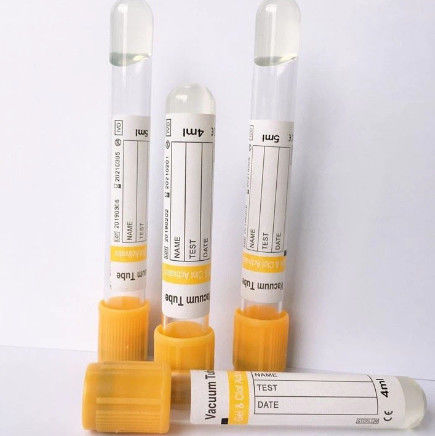 CE Certified Vacuum Venous Yellow Cap Gel Clot Activator Serum Blood Collection Tube