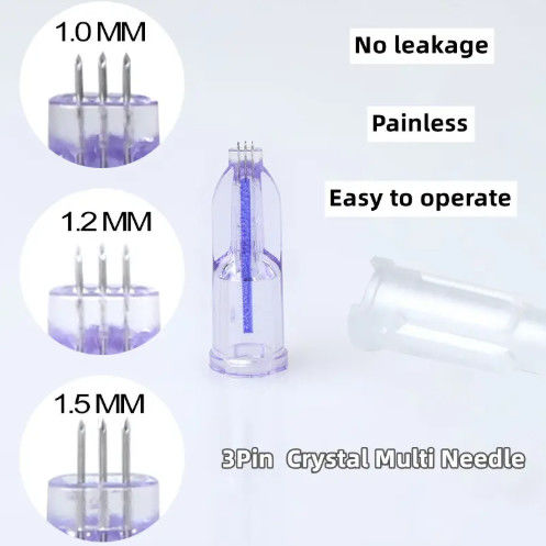 Meso Needle Crystal 3Pin 4Pin 5Pin Multi Needle Disposable Painless Needle for Facial Beauty
